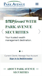 Mobile Screenshot of parkavenuesecurities.com